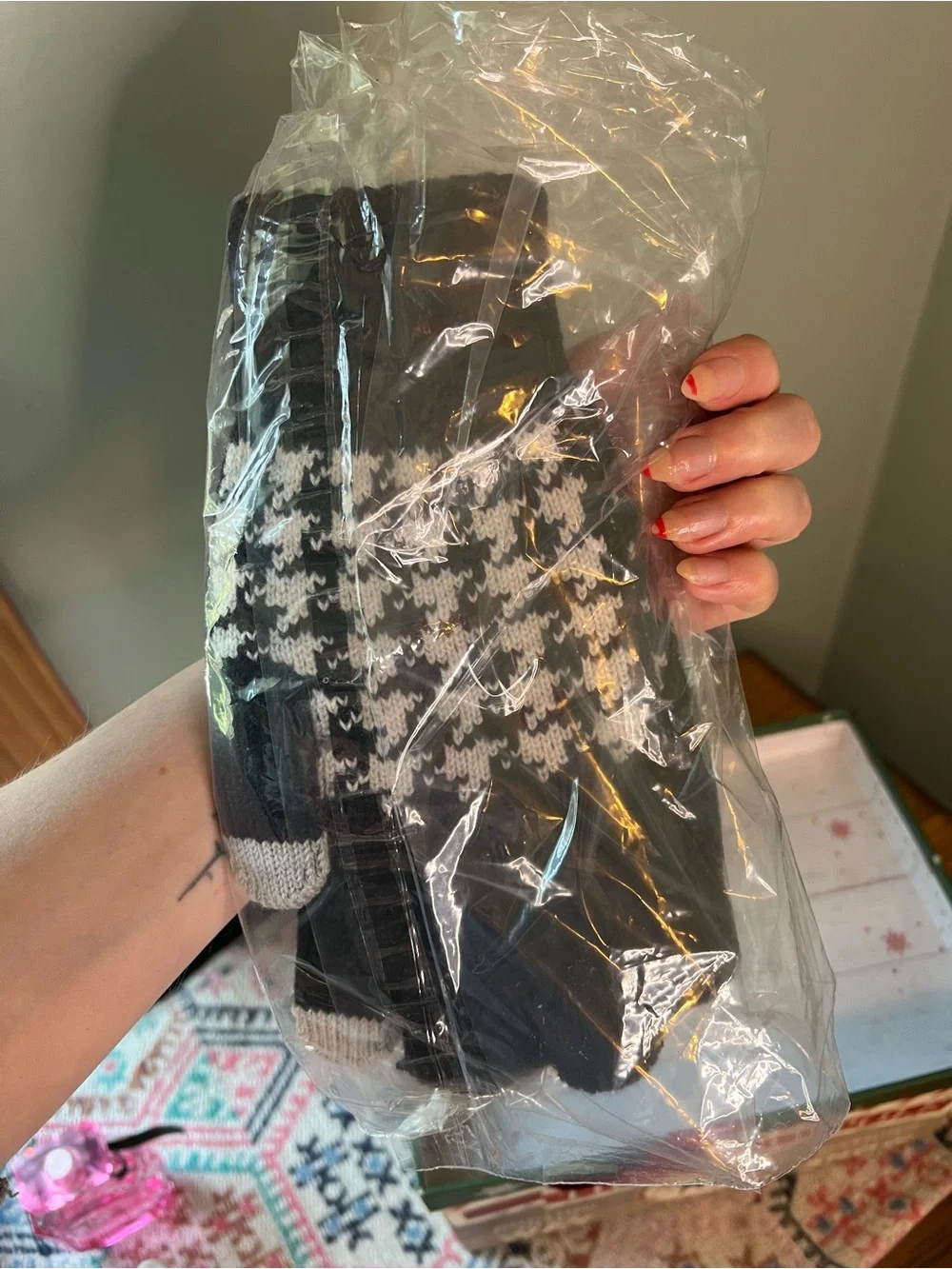 Women’s OS Houndstooth Tech Winter Gloves